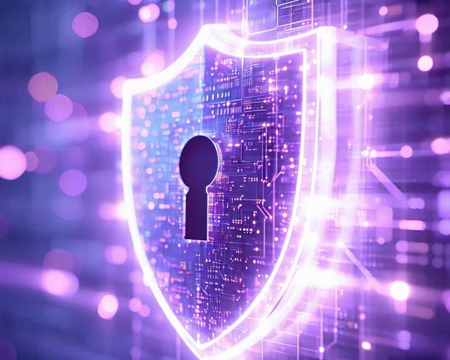 Abstract representation of data security and encryption levels